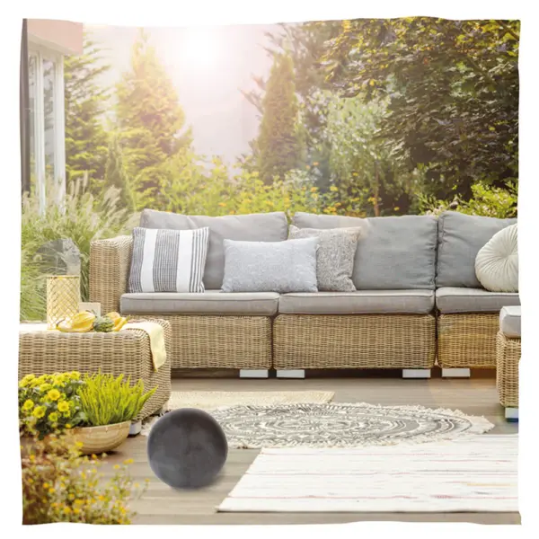 Outdoor Tierurne "Industrial" in Kugelform – Bild 2