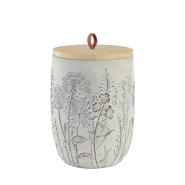 Keramik Tierurne Wildblumen – Bild 2