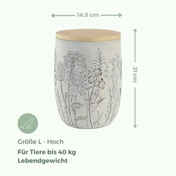 Keramik Tierurne Wildblumen – Bild 12