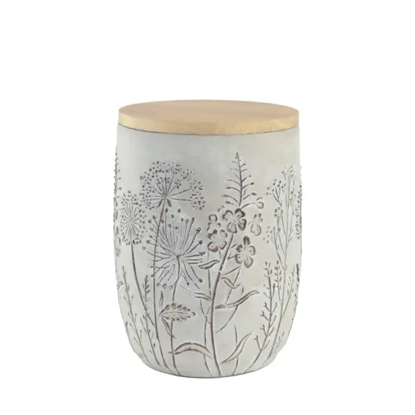 Keramik Tierurne Wildblumen – Bild 4