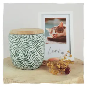 Keramik Tierurne Tropische Blätter